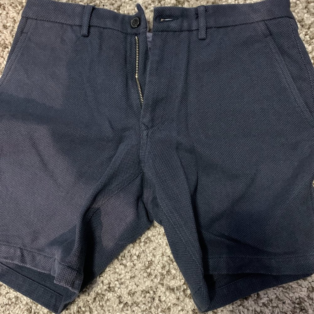 Jomers Truman Navy Jacquard Shorts Size 30 in